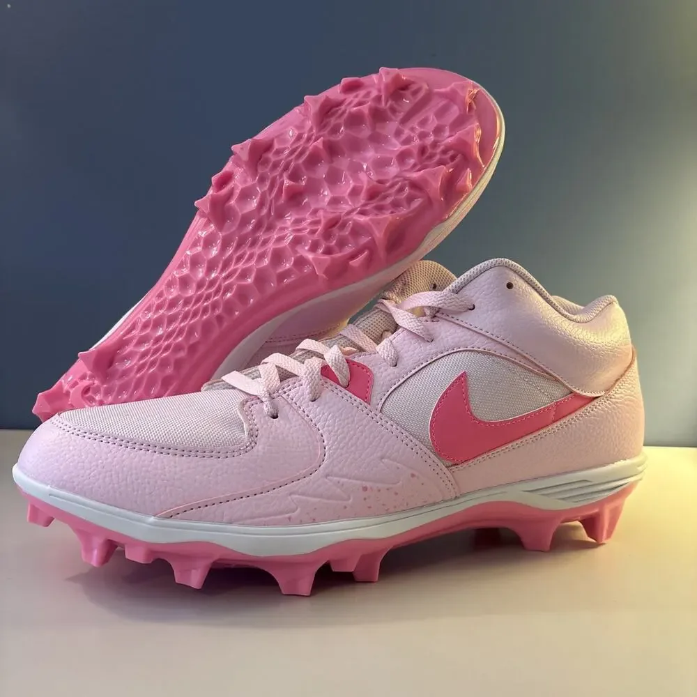 Nike Jordan Stadium 90 Low TD Cleats Pink Foam (HQ0210-600) Size 16M No Lid!